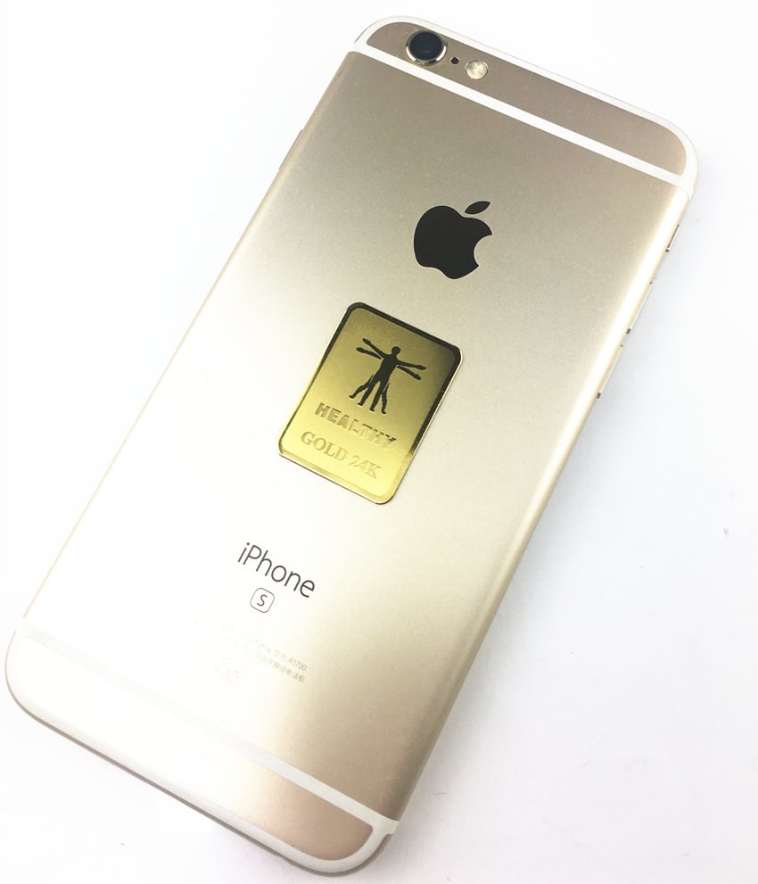 5G EMF protection Amazon 24K double square / radiation protection mobile phone radiation elimination sticker