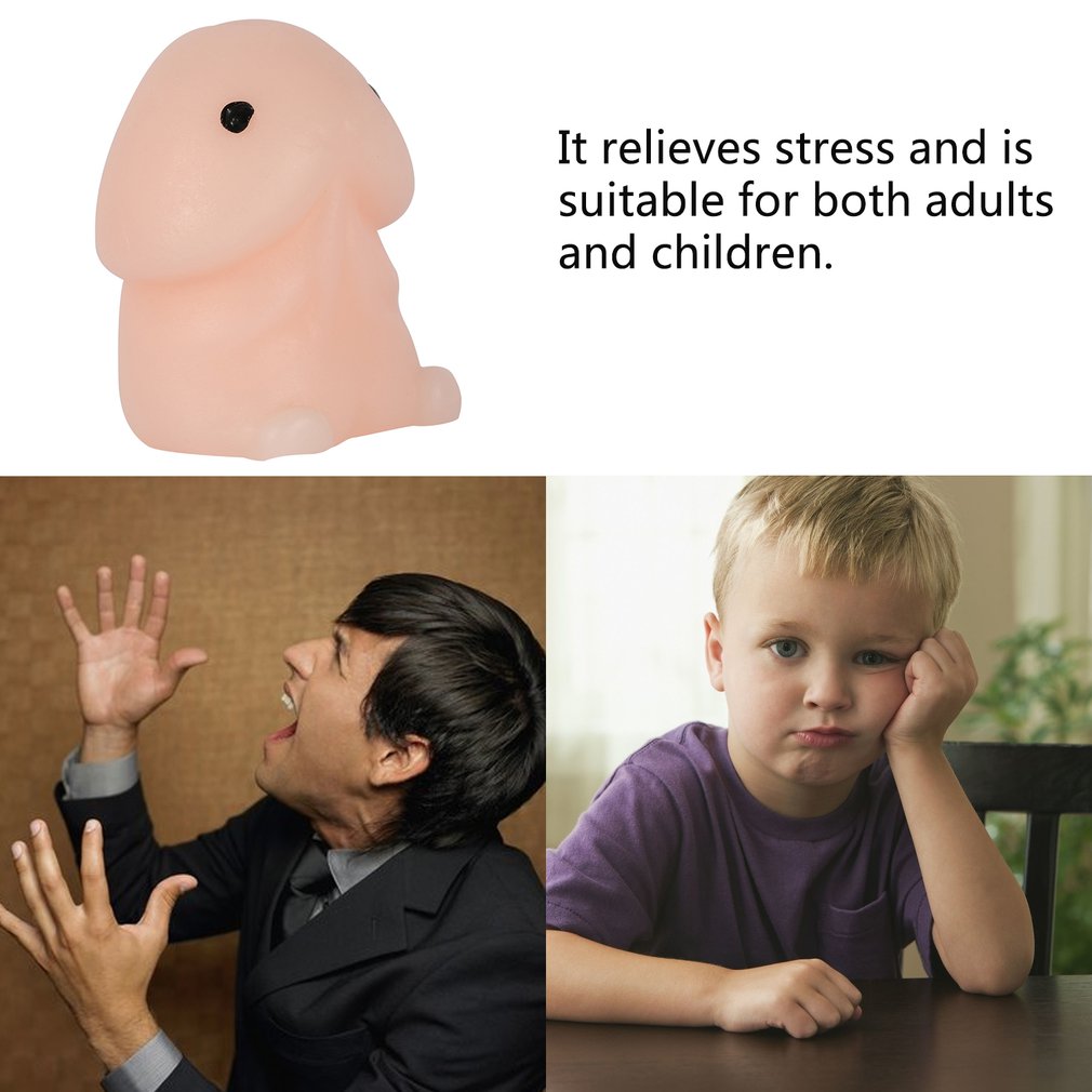 Funny Penis Shape Rebound PU Decompression Squishie Toy Slow Rising Stress Relief Toys Antistress for hands Toys InterestingGift