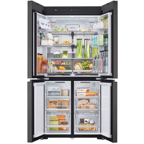LG 617L MOODUP FRENCH DOOR LUX GRAY-LUX WHITE FRIDGE