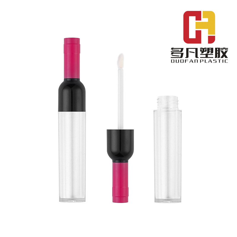 Wine Bottle Lip Color Wine Bottle Lip Color Mouth Red Lip Glaze DIY Lip Color Tube Cosmetic Packaging Materials