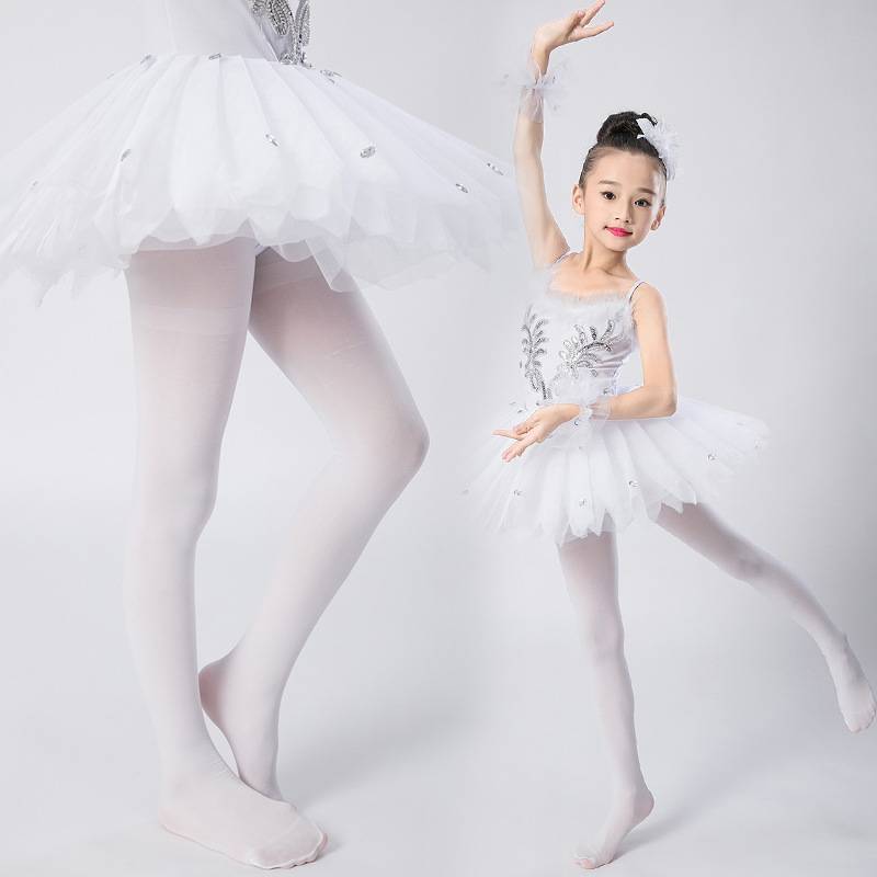 Awaii Children Solid Girls Ballet Dance Tights Velvet Pantyhose Kids Knee High Socks Princess Soft Stockings