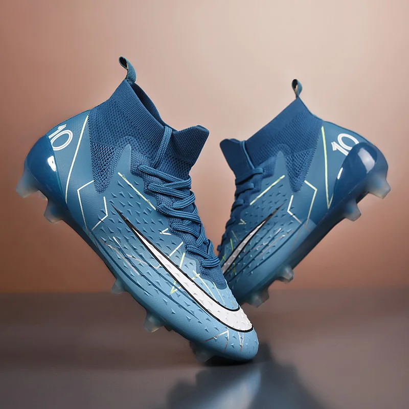 Men Football Boots Outdoor Soccer Shoes Comfortable Superfly Indoor Futsal Breathable Training Shoes Drop Shipping