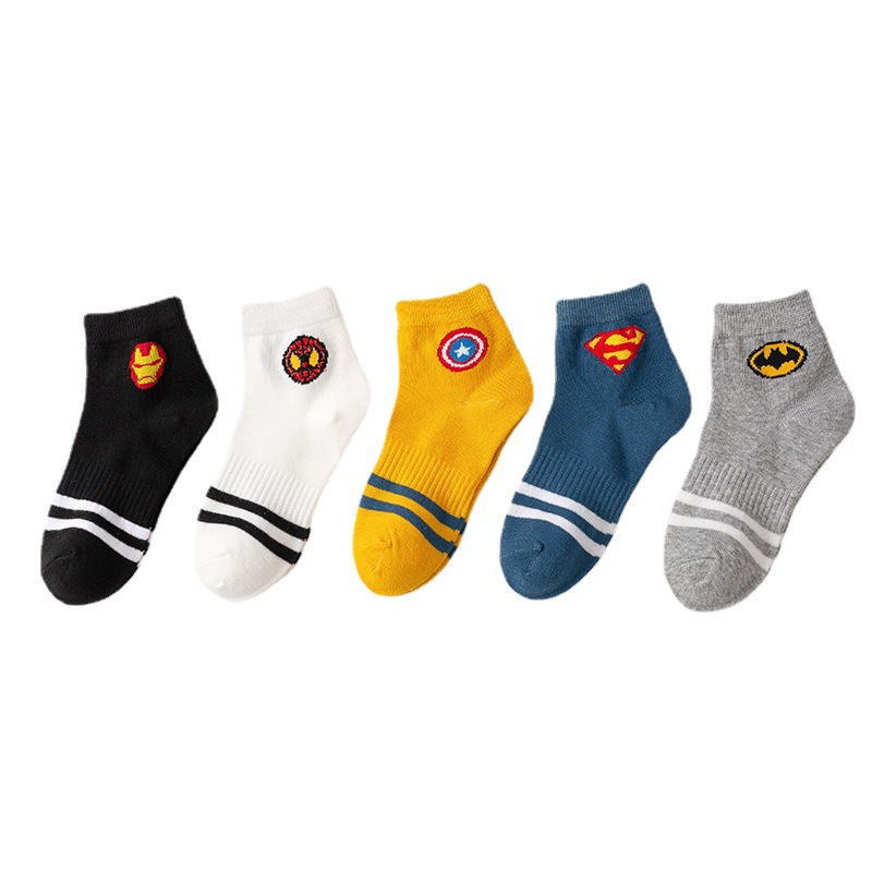 5 pairs of children's socks autumn and winter cartoon boys and girls cotton tube socks winter baby socks cotton socks