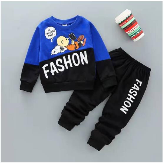 long-sleeved clothes Toddler Kids Boys Casual wear Sportswear T-shirt+Pants Outfits Set 2PCS Children's clothing