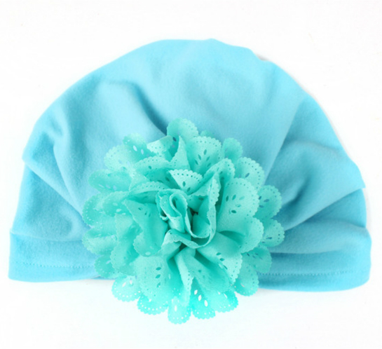 Newborn Baby Girls Infant Toddler Flower Hat Cotton Soft Hat Cap