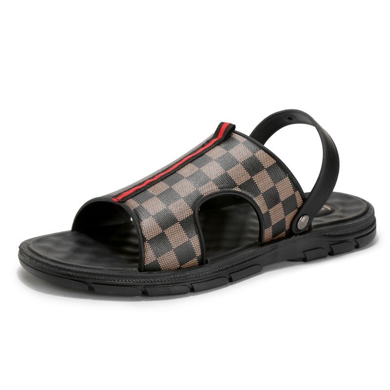 New Mens Sandals Summer Comfortable Breathable Beach Casual Convertible Slippers with Thick Sole Arch Support