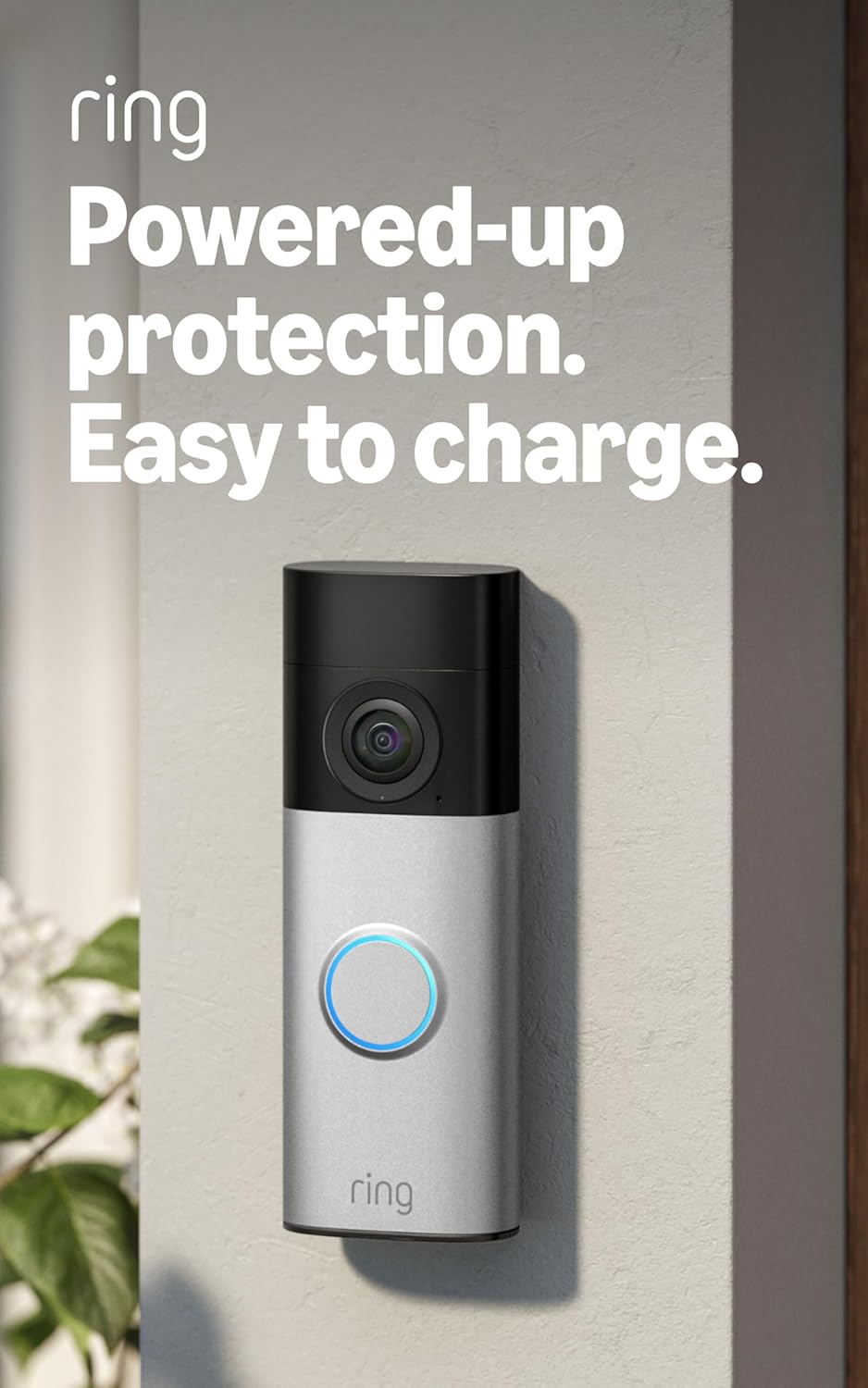 Ring Battery Doorbell Plus (newest model), Retinal 2K with wide-angle video, up to 6x Enhanced Zoom, Night Vision, and Quick Release Battery Pack, Pol