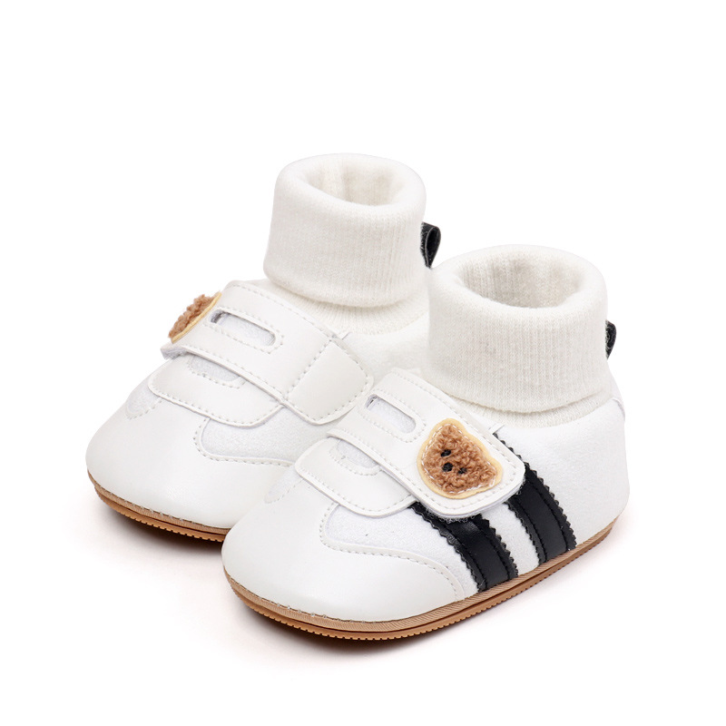 Baby Shoes Soft Cotton Sock Shoes Ankle-covered Style Spring & Autumn Sneakers Cute Design Newborn Prewalker Shoes