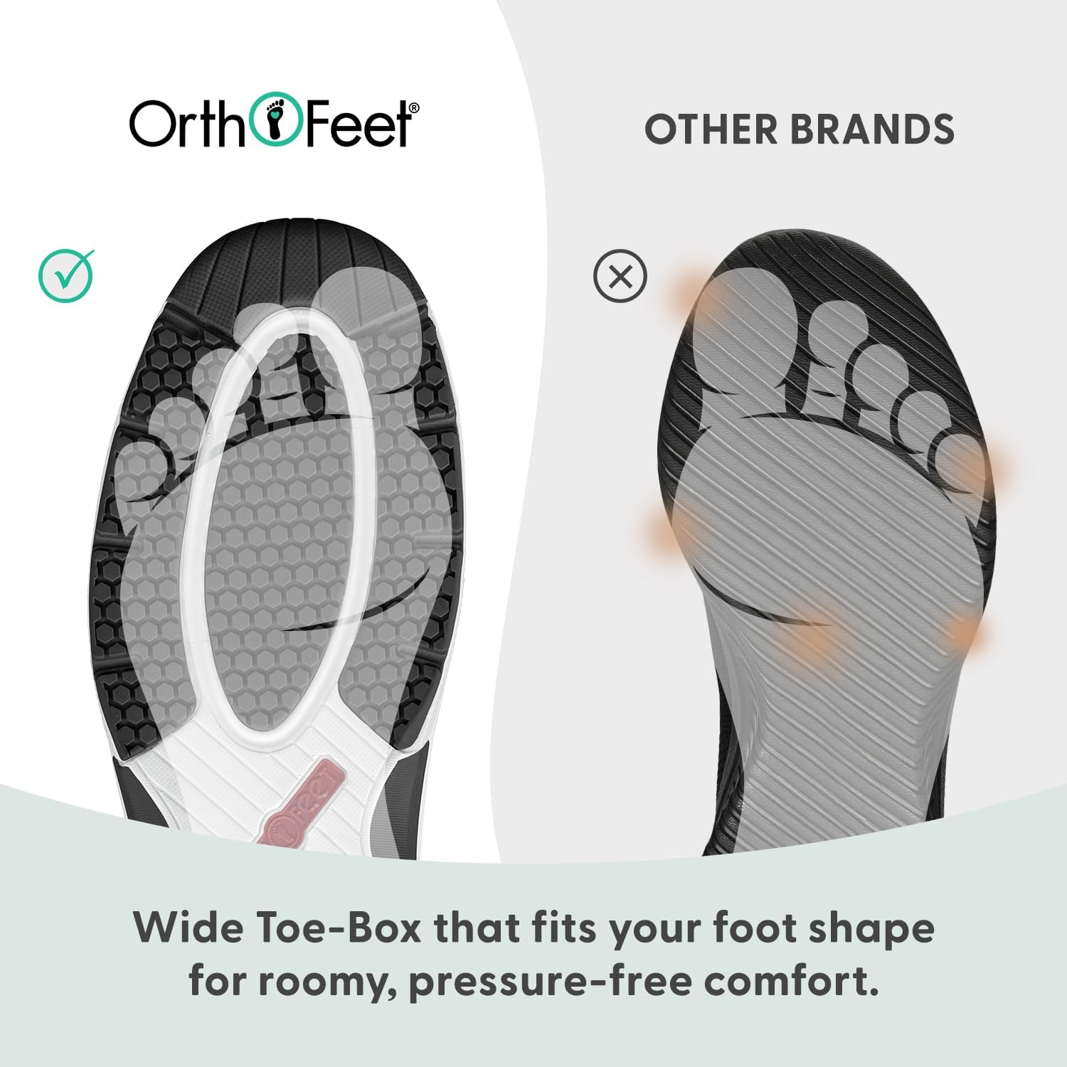 Orthofeet Women's Orthopedic Stretch Knit Walking Sneaker