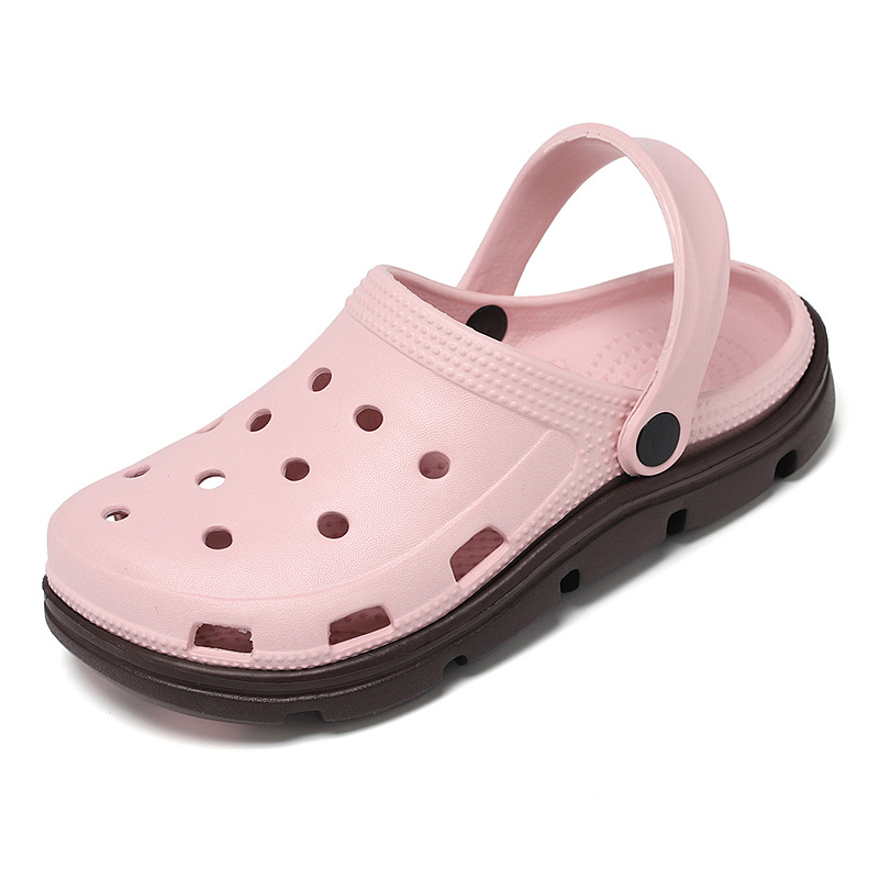 Summer new hole shoes shoes men's fashion non-slip sandals thick-soled breathable EVA beach shoes lovers sandals and slippers