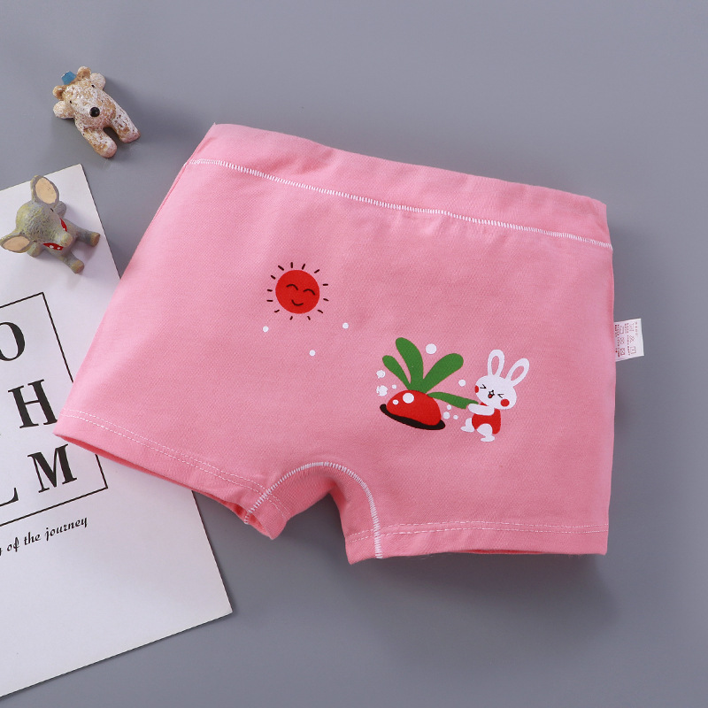 2pc Children's underwear flat corner pants Girls' underwear Elastic safety pants Baby underwear shorts