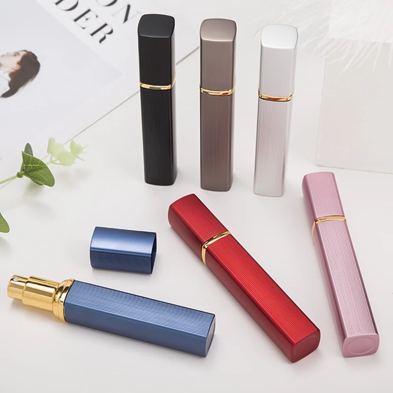 6 Colors 12ML Mini Portable Travel Perfume Bottle Parfum Bottles For Spray Scent Pump Case