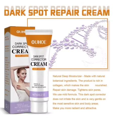 60ml Dark Spot Corrector Cream Even Skin Tone Body Corrector Cream for Inner Thighs, Dark Neck & Knees Underarms Elbows Armpit