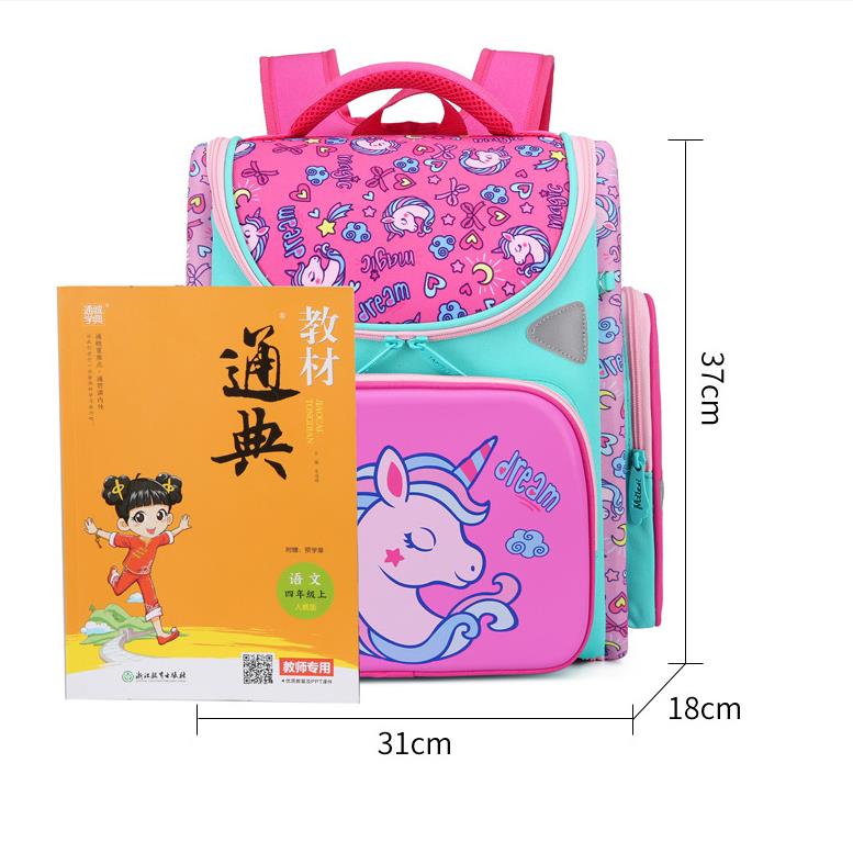 3D Cartoon Girls School Backpacks Children Schoolbag for Girl Orthopedic Backpack Princess Kids Satchels School Bags Knapsack