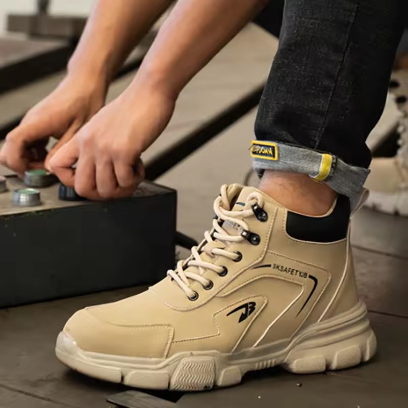 Work Safety Shoes Men Safety Boots Anti-smash Anti-stab Sneakers Steel Toe Shoes Male Work Boot Indestructible Waterproof