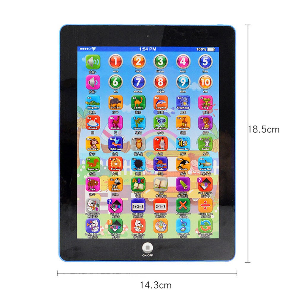 Toy Tablet English chinese Computer Laptop Kids Early Learning Education Electronic Early Machine