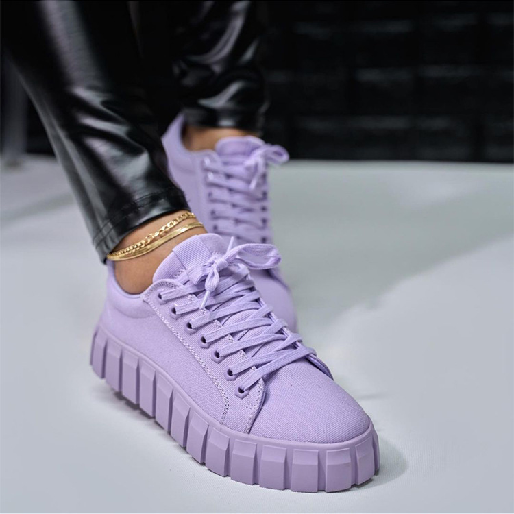 Spring and Autumn Women's Shoes Fashion Leisure Breathable Soft Sole Leather Top Heightened Dad's Shoes