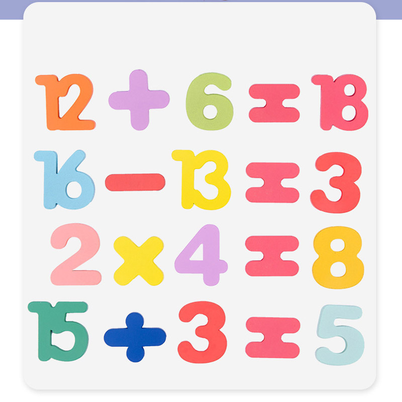 Wooden Puzzle 3D Alphabet Number Shape Matching Busy Board Game Montessori Baby Toys Early Education Learning Toys for Children