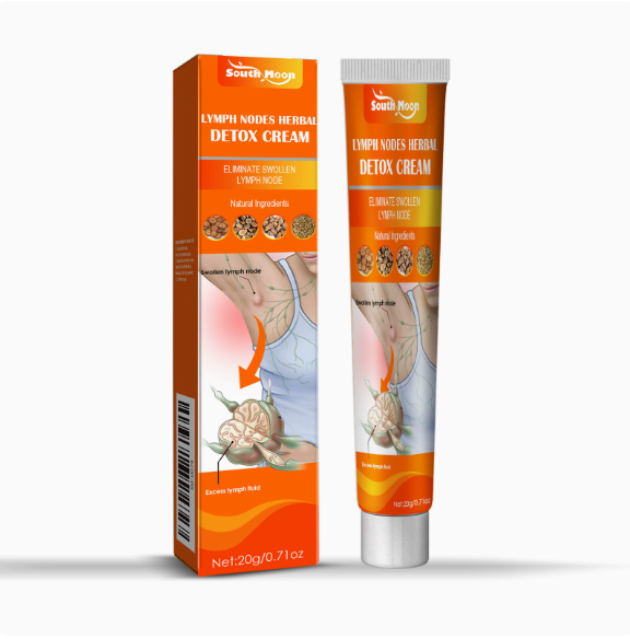 Lymph Nodes Herbal Detox Cream Lymphatic care cream dredge nodules in the neck behind ear and armpit