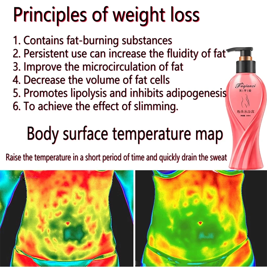 Slimming Shower Gel Slimming Shower Gel Fat Burner Slimming Product Burning Fat Reduce Abdominal Fat Body Effective Slimming