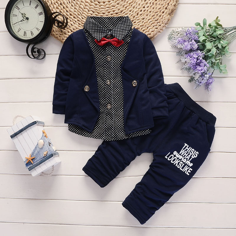Suit For Boys Children Spring Gentleman Denim Suit For Boy Formal Kid Wedding Clothes Elegant Boy Evening Clothing Party