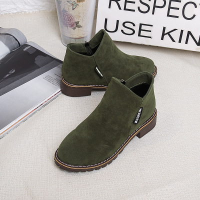 Martin boots, women's boots, frosted skin, new ladies, women's shoes, flat bottomed shoes, and women's boots
