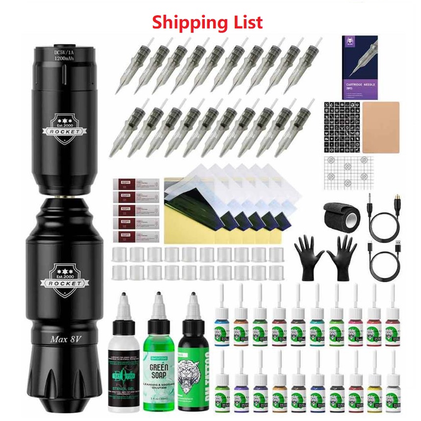 Tattoo Rocket Pen Set Motor Integrated Machine Beauty Embroidery and Embroidery Equipment