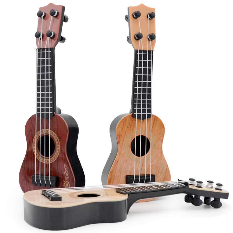 Yukrili toy children's small guitar model music enlightenment instrument guitar toy mini four string guitar