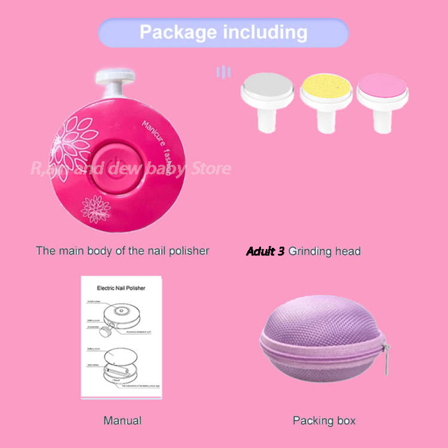 No Case Electric Lime Nail Clipper Goods For Newborn Baby Nail File Care Manicure Set Baby Trimmer Accessories