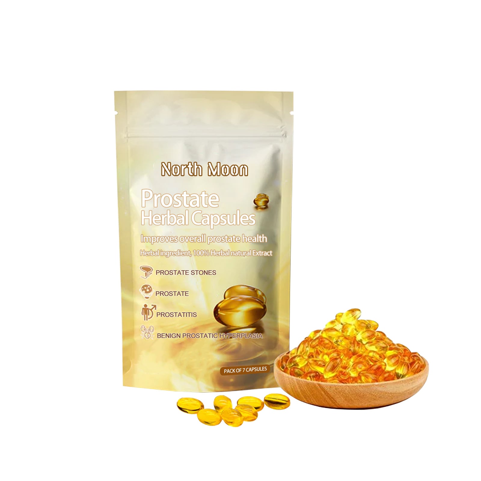 7pcs Prostate Treatment Prostatitis Capsules Prostate Enlarged Cure Supplement CFDA Approved
