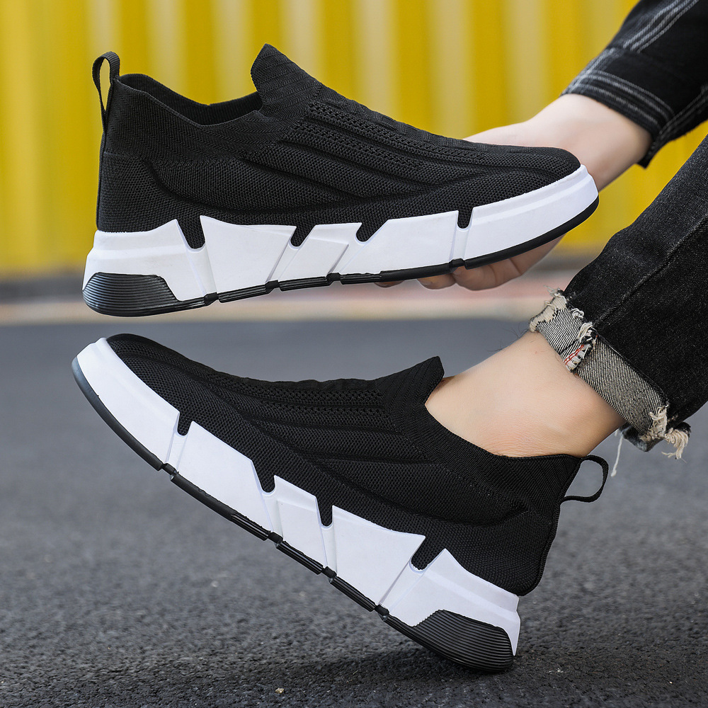 Men's shoes Spring outdoor sports casual men's shoes High elastic flying weave large size men's versatile shoes