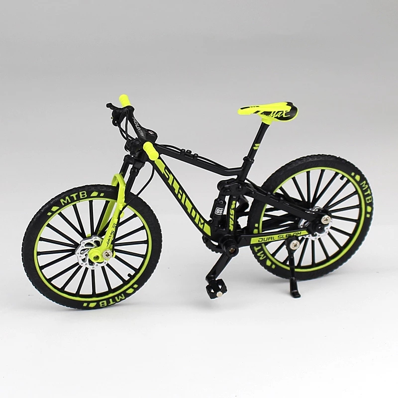 Simulation alloy bicycle model 1:8 creative mini bicycle ornaments children's mountain bike model toy gift