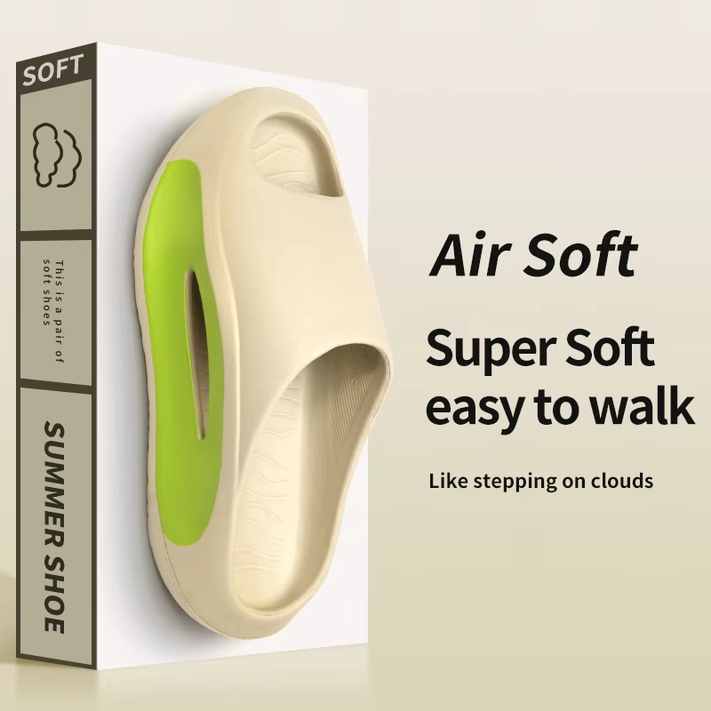 Slippers men wear thick-soled non-slip summer quarters bathroom shower Eva sandals