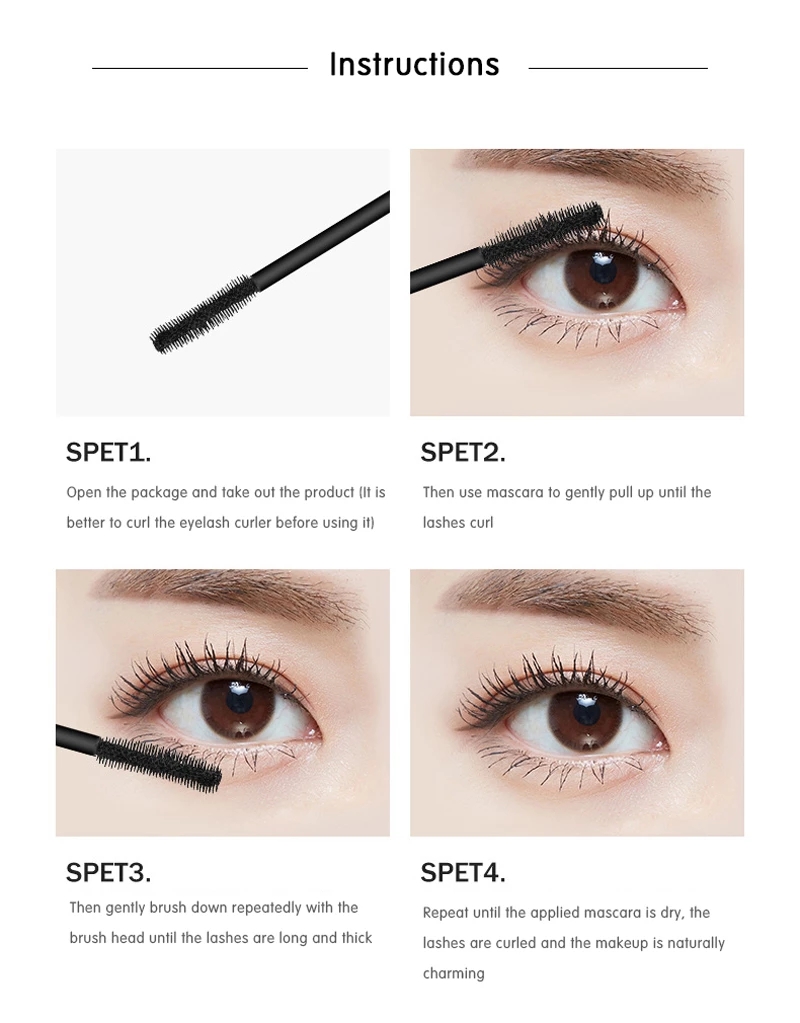 Eyelashes Mascara Waterproof Black Thick Lengthening Curling Quick-dry Eye Eyelash Extension Mascara Eye Lashes Cosmetics