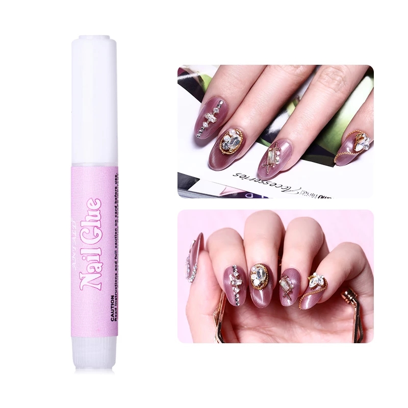 10 pcs Nail Adhesive Glue For Nail Art Rhinestone Fast-dry for UV Gel Acrylic Glue Nail Art Decoration DIY Tools Accessories