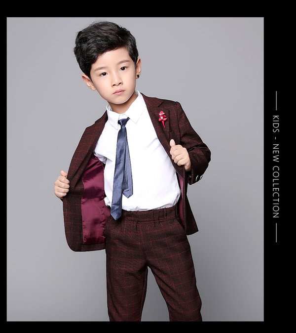 2PCS Baby Boys Suits Formal Kids Blazers School Suit for a Boy Child Costume Wedding Wear 3-10Y Cotton Children Clothing Sets