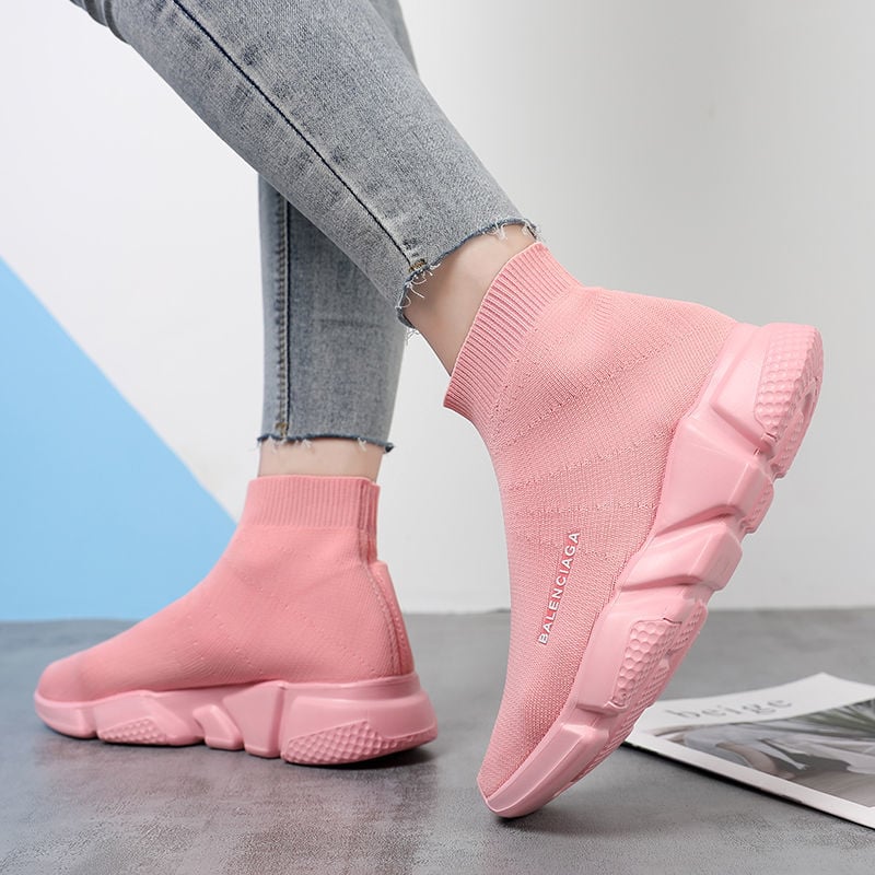 Balenciaga Fly Line Knitted High-top Casual Lightweight Breathable Socks Shoes