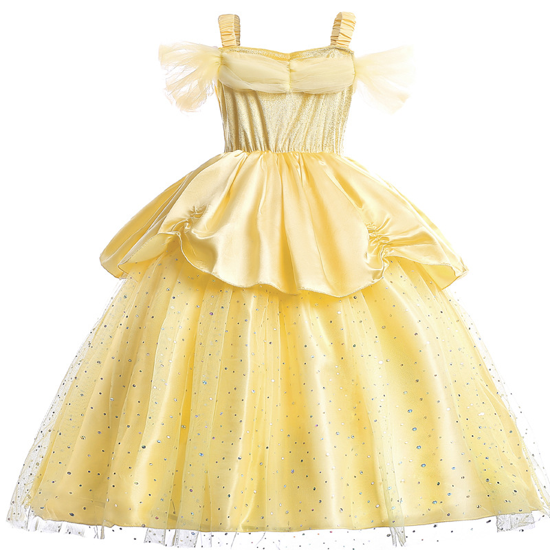 new children's Halloween dress up evening dress Belle Princess dress Belle Princess dress son