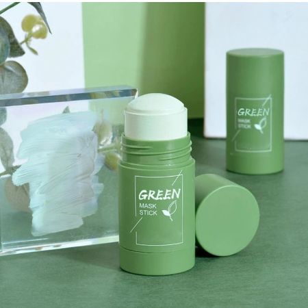 40g cleansing green tea green maskstick mud bar mask oil control anti acne eggplant skin care whitening shrinkage pore acne