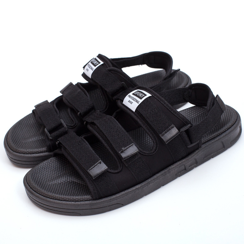 Sandals for men's 2024 new anti slip outerwear thick soled casual youth driving sports beach ins trendy shoes