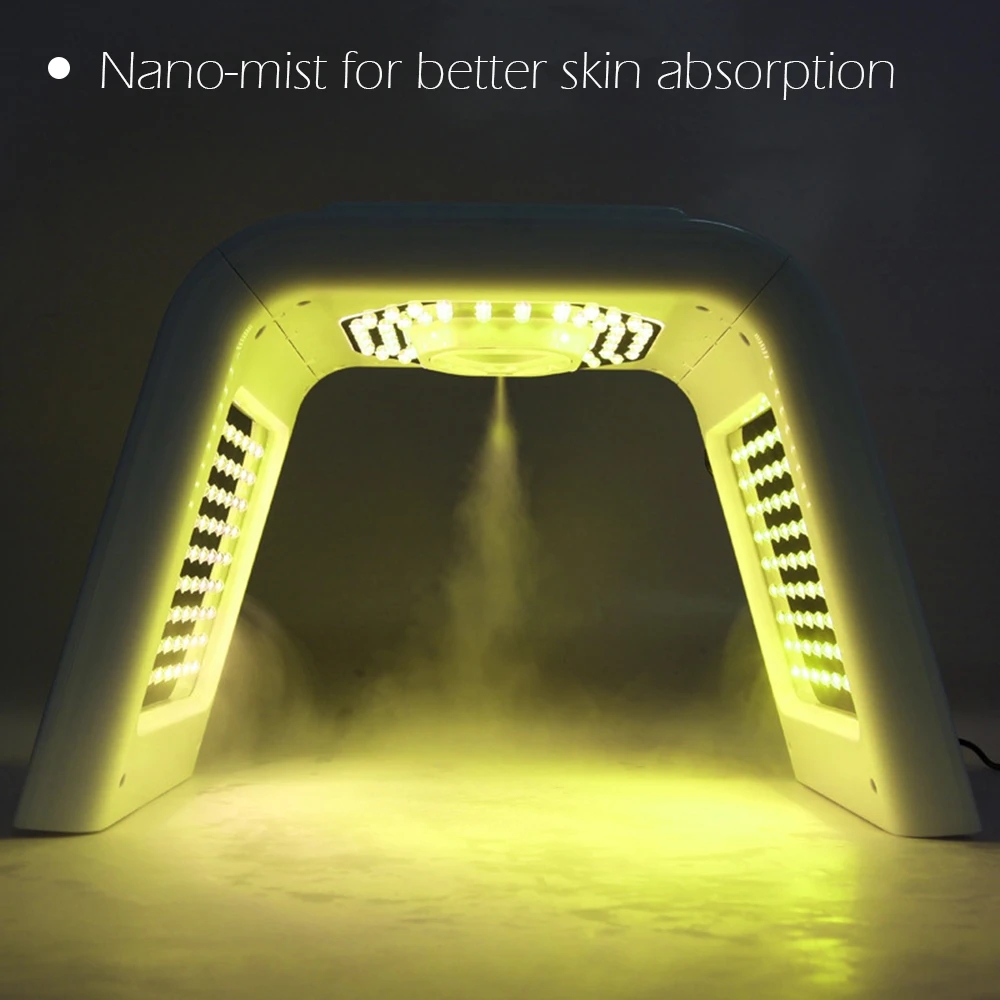 Nano Mist Sprayer Skin Hydration 7 Colors LED Face Mask Facial Care Device PDT Phototherapy Lighten Anti Wrinkle Beauty Machine