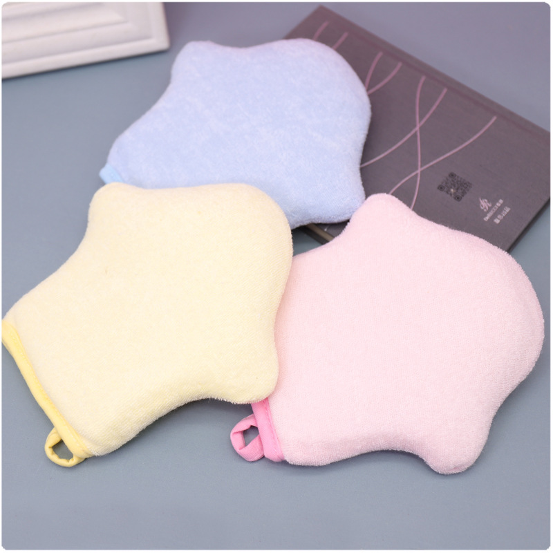 1pc Cartoon Soft Bath Cotton Baby Bath Sponge Children's Rubbing Bath Rubbing Bath Ball 3 Colors