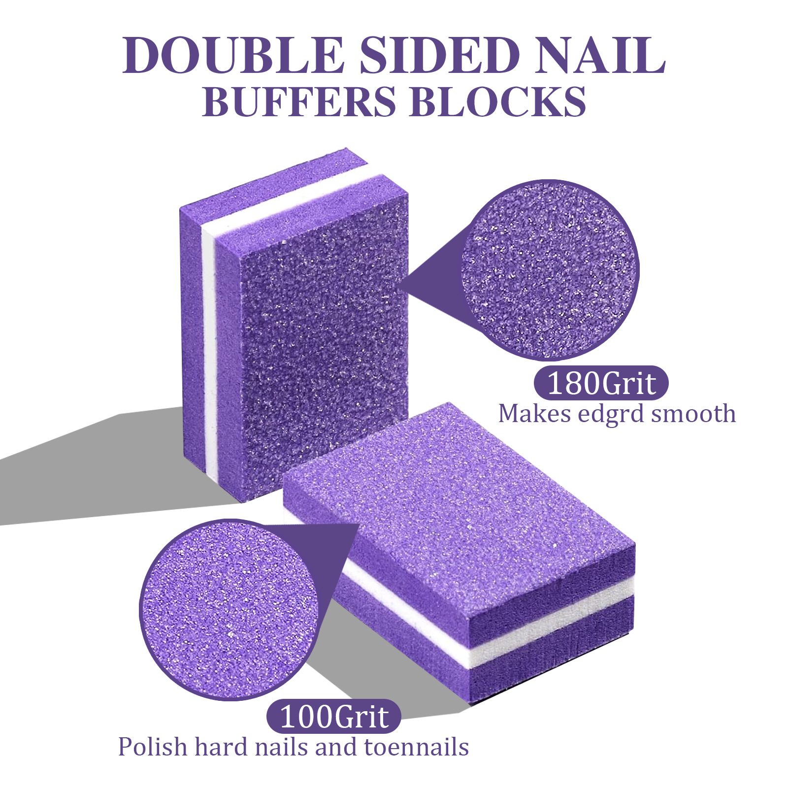 50psc Mini Buffing Sanding Files Block Pedicure Care Nail Art Buffer Polish Manicure Pedicure Nail File Tools Nail Charm
