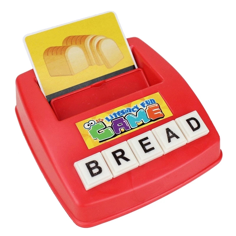 Matching Letter Game Spelling Reading English Alphabet Wooden Letters Card Match Game Children Pre-school Learning Language Toys