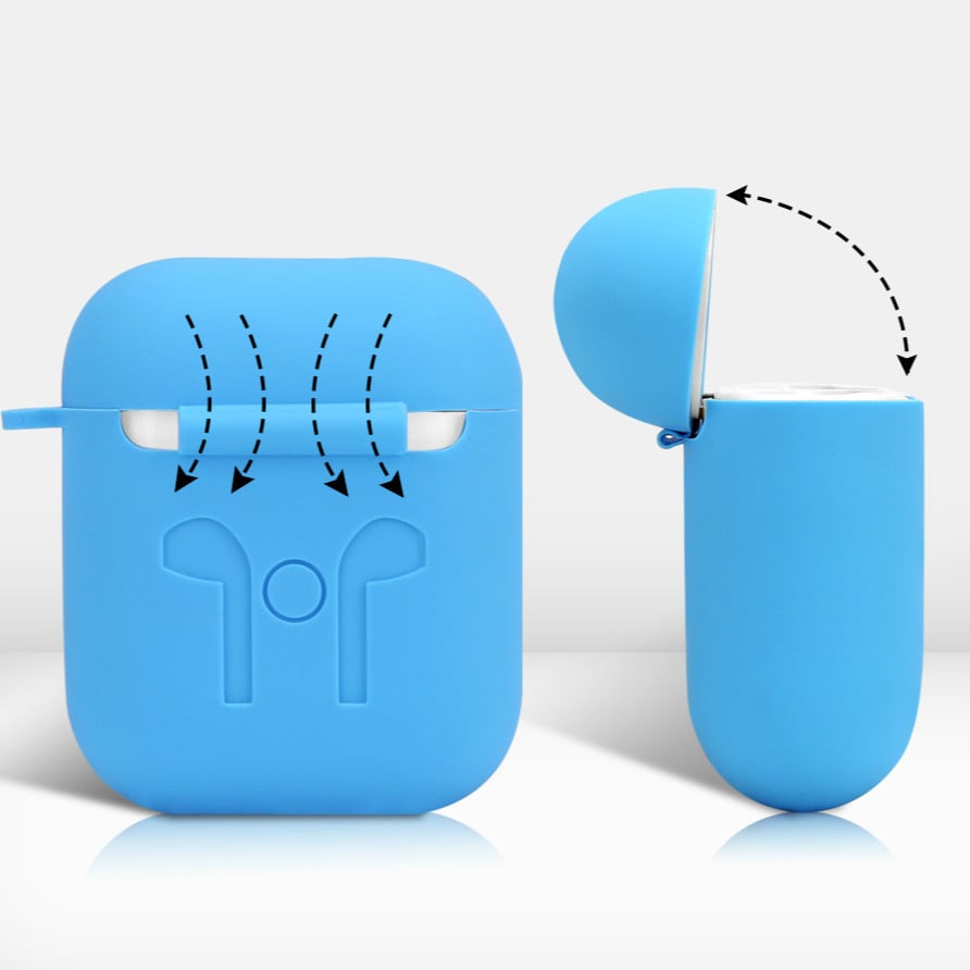 Suitable for Airpods one or two generation protective shell thickened conjoined Apple wireless Bluetooth headset silicone cover