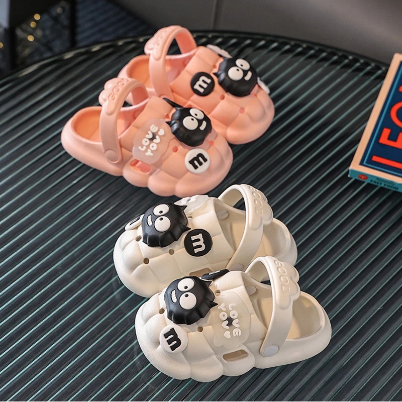 DIY Summer Man Women Slippers for Kids Boys Girls Non-Slip Children Home Washroom Bubble Garden Clogs Shoes Family Slippers