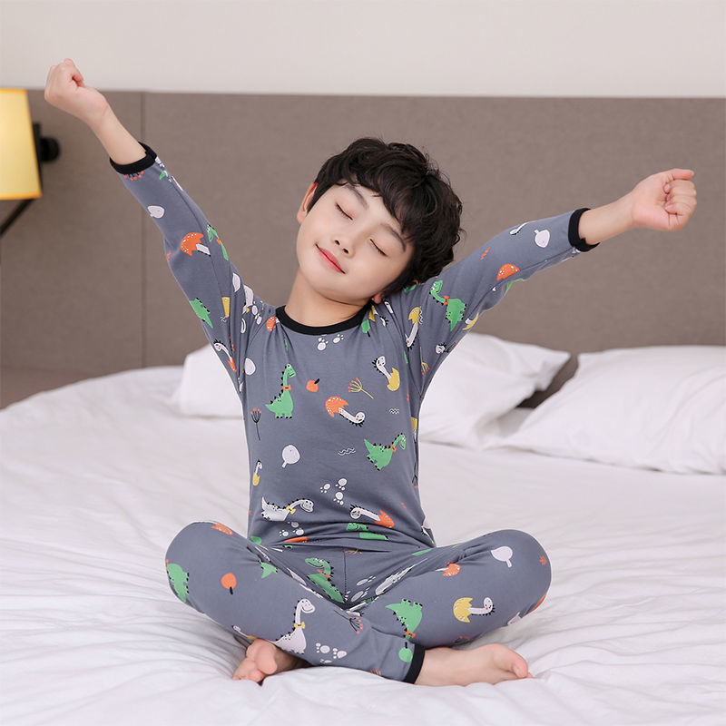 Winter Autumn Girls Donald Duck Tops+Pant Set Baby Kids Pajamas Set Nightwear Home Wear Cotton