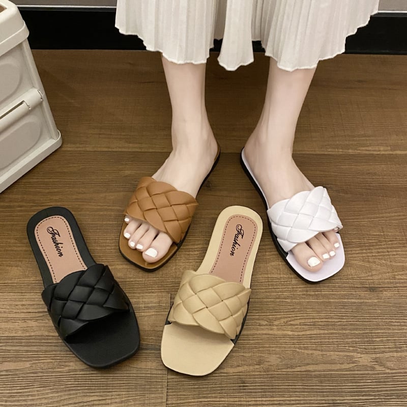 Women's Slippers New Summer Fashion INS Lingge Network Red Outdoor Beach Women's Shoes Cross border E-commerce Spot