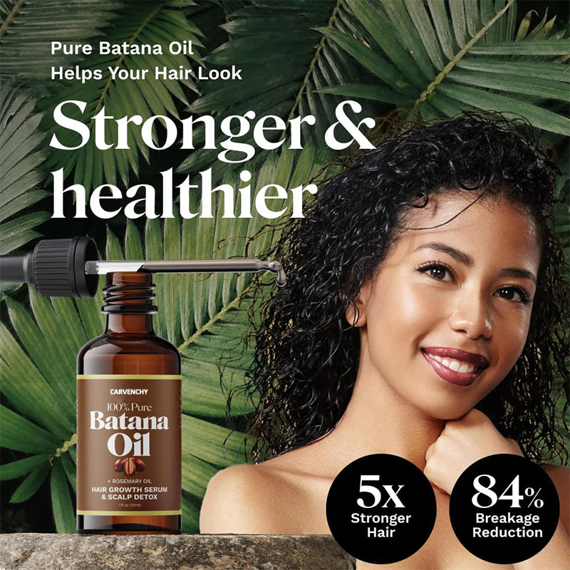 Hair Essential Oil Batana Rosemary Mint Scalp Hair Strengthening Oil Biotin Essential Oil Nourish Treatment Promote Hair Growth