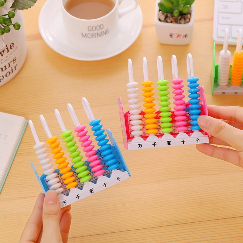 Abacus Soroban Beads Column School Learning Aid Tool Math Business Chinese Traditional Abacus Educational Toys